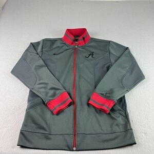 Alabama Crimson Tide‎ Nike Jacket Mens S Gray Red Full Zip Dri-Fit Performance